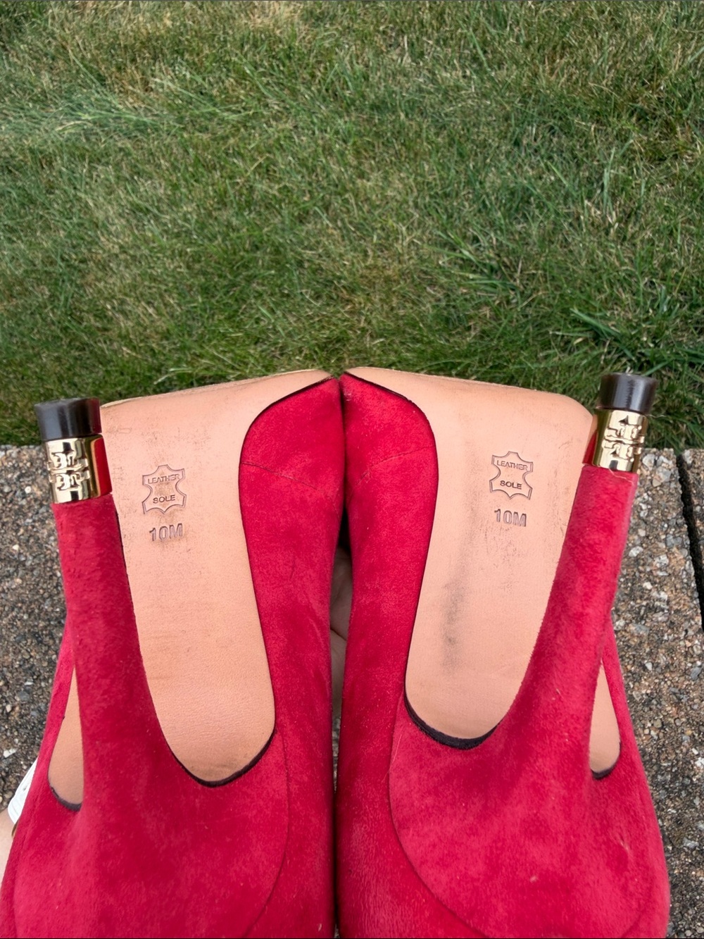 Tory Burch Pink Suede Pointed-Toe Pumps - Picture 7 of 7